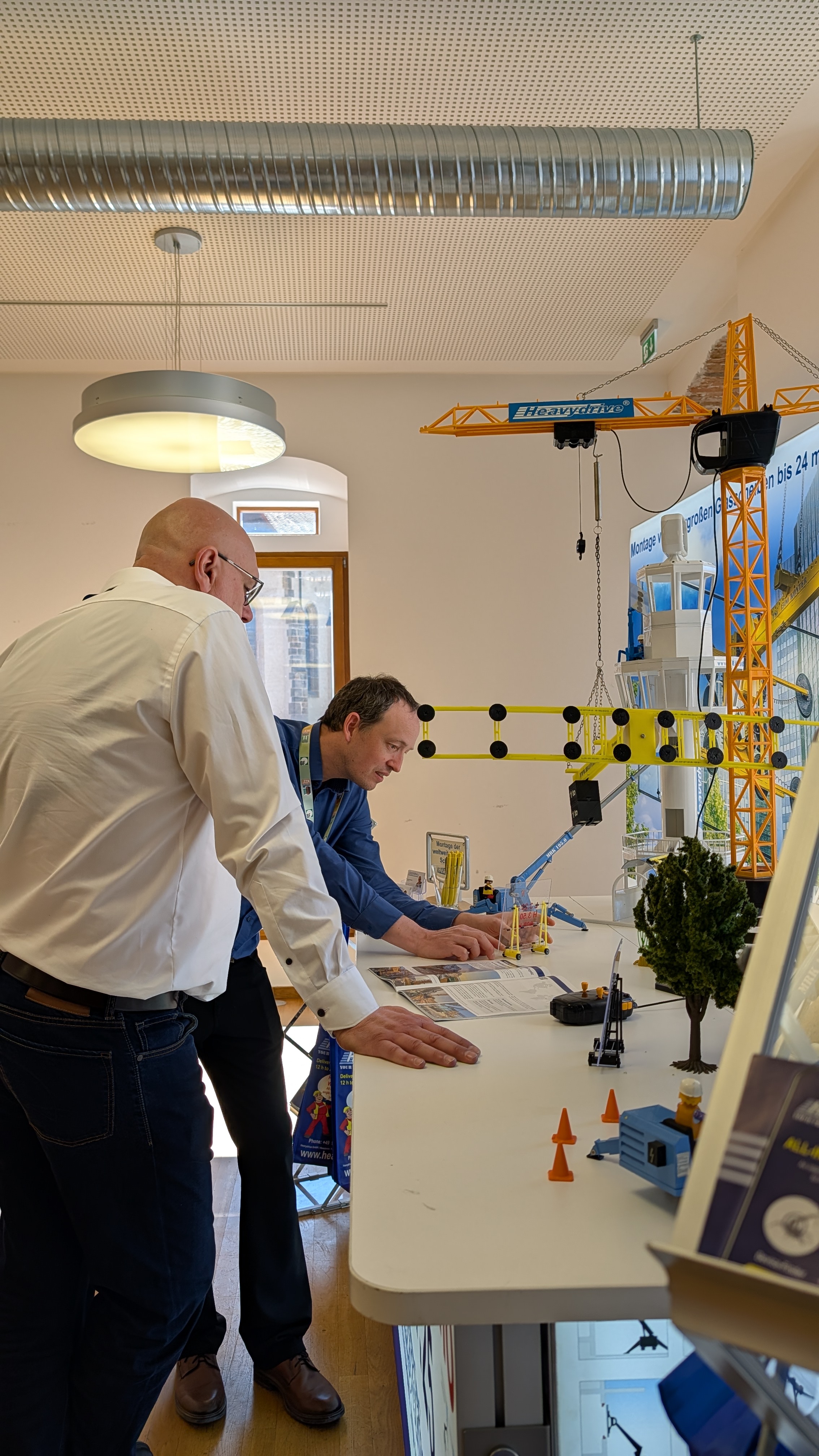 Les chantiers miniatures de Heavydrive ont éveillé un grand intérêt chez les visiteurs.