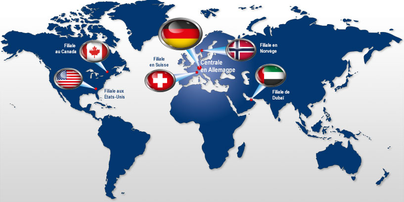 The locations of Heavydrive GmbH