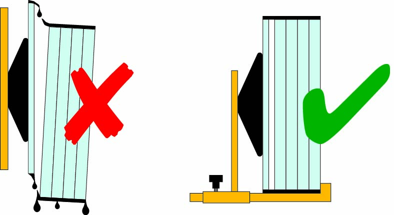 Illustration du support Iso pour vitres pare-balles