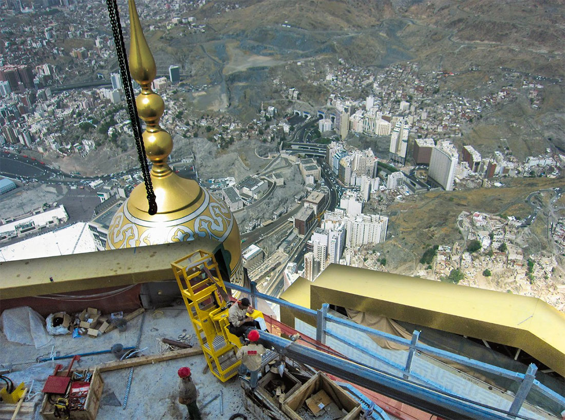 Utilisation du VSGU 2500 sur la Clock Tower à la Mecque, Arabie Saoudite