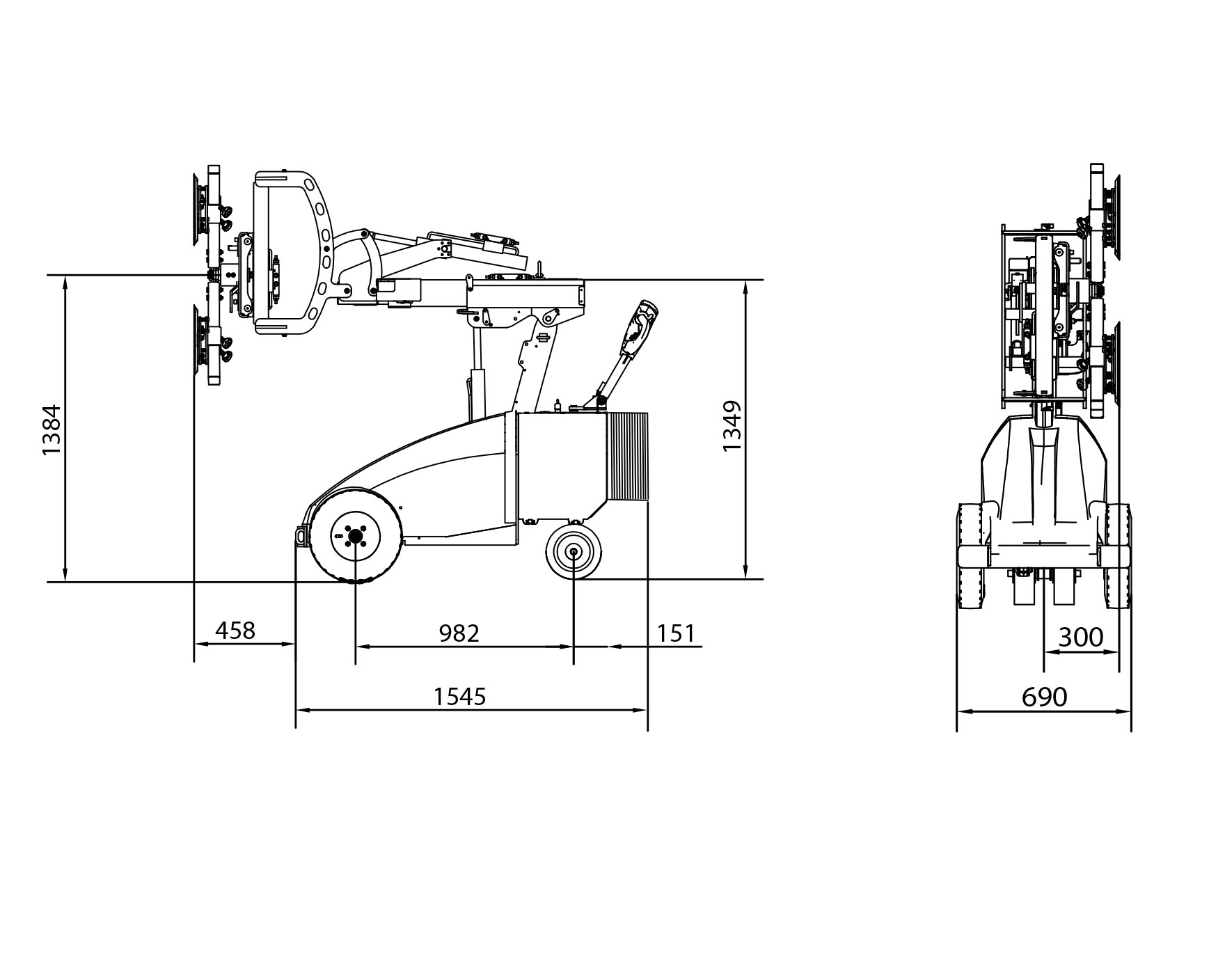GMG 375 Appareil de pose de vitres capacité de charge 375 kg | GMG 375 - Appareil de pose de vitres capacité de charge 375 kg
