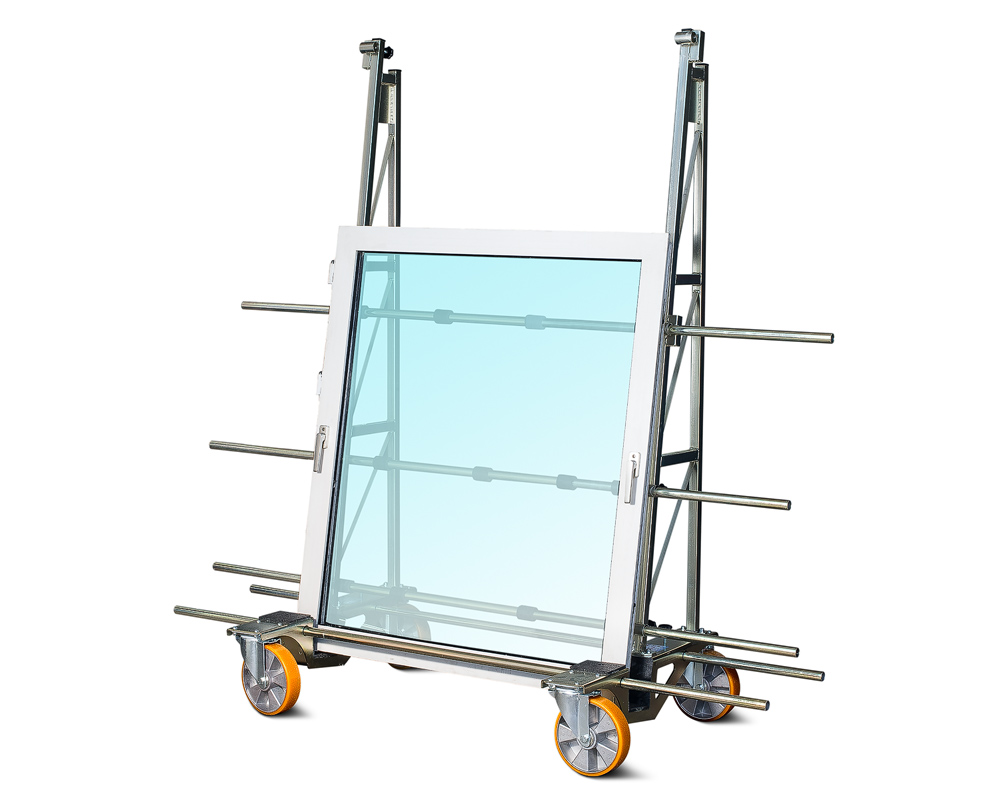 HD 1000 - Chariot porte-vitres, capacité de charge jusqu’à 1 000 kg, ultra étroit | HD 1000 - Chariot porte-vitres, capacité de charge jusqu’à 1&nbsp;000 kg, ultra étroit