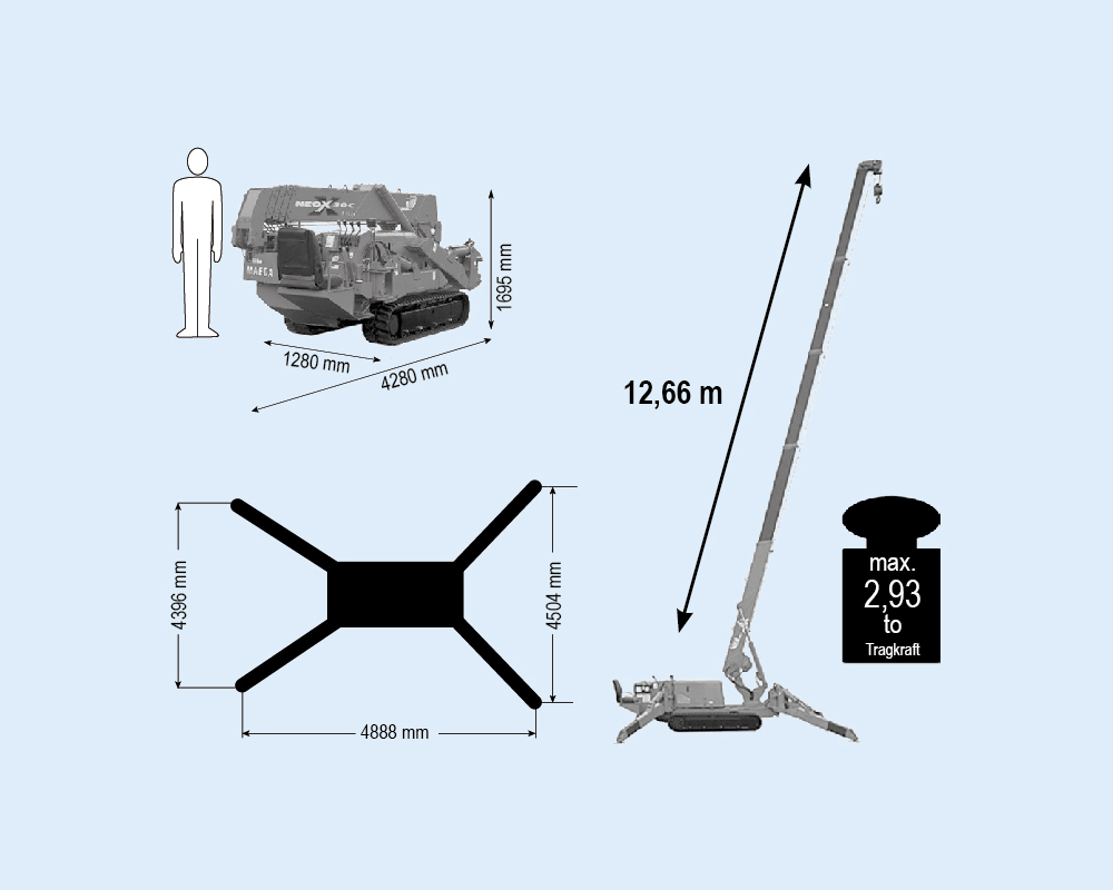 MRK 126.0 - Mini-grue capacité de charge jusqu’à 2,98 t | MRK 126.0 - Mini-grue capacité de charge jusqu’à 2,98 t