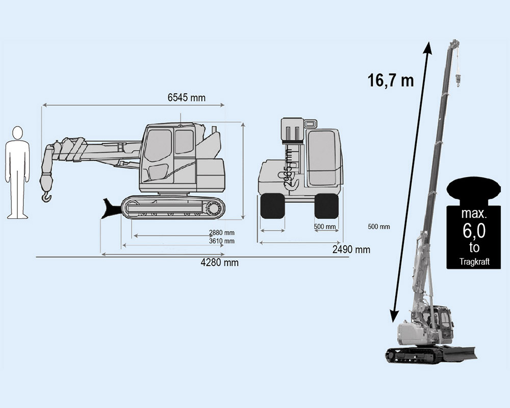 Pose de balcon avec mini-grue MRK | Pose de balcon avec mini-grue MRK