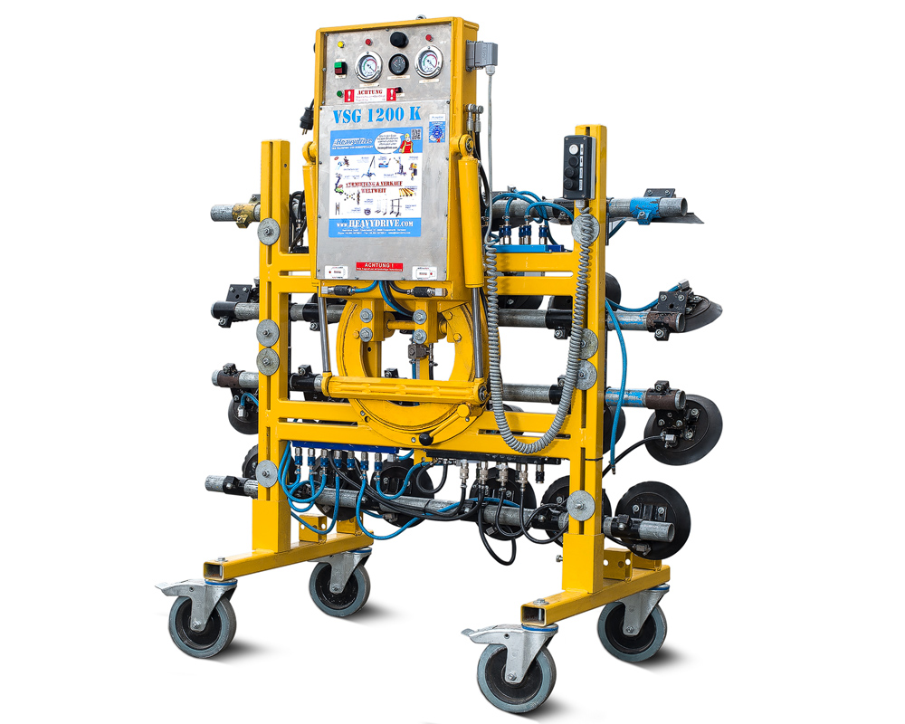 VSG 1200 KR -20 - Système à ventouses pour vitres courbées, capacité de charge jusqu’à 1 200 kg | VSG 1200 KR -20 - Système à ventouses pour vitres courbées, capacité de charge jusqu’à 1&nbsp;200 kg