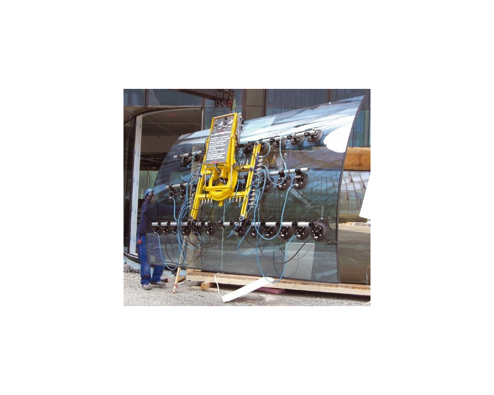 VSG 2000 KR - Système à ventouses pour vitres courbées, capacité de charge jusqu’à 2 000 kg | VSG 2000 KR - Système à ventouses pour vitres courbées, capacité de charge jusqu’à 2&nbsp;000 kg