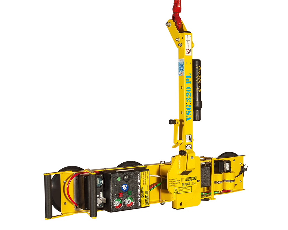 VSG 320 PL - Système à ventouses pour vitres longues, capacité de charge jusqu’à 320 kg, modèle mince | VSG 320 PL - Système à ventouses pour vitres longues, capacité de charge jusqu’à 320 kg, modèle mince
