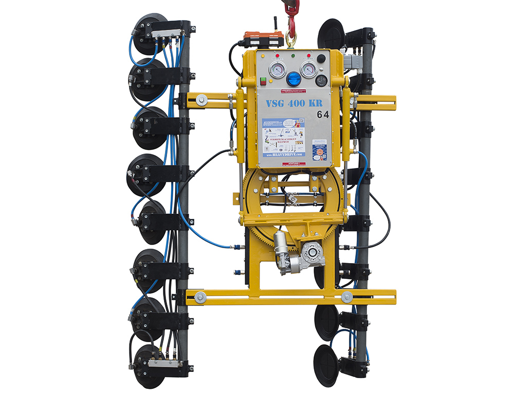 VSG 400 KR - Système à ventouses pour vitres courbées, capacité de charge jusqu’à 400 kg | VSG 400 KR - Système à ventouses pour vitres courbées, capacité de charge jusqu’à 400 kg