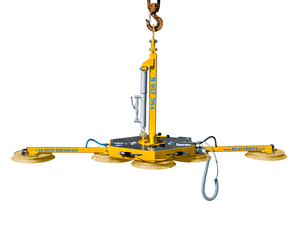 VSGW 450 K - Système à ventouses pour la pose de vitres en hiver, capacité de charge jusqu’à 450 kg | VSGW 450 K - Système à ventouses pour la pose de vitres en hiver, capacité de charge jusqu’à 450&nbsp;kg
