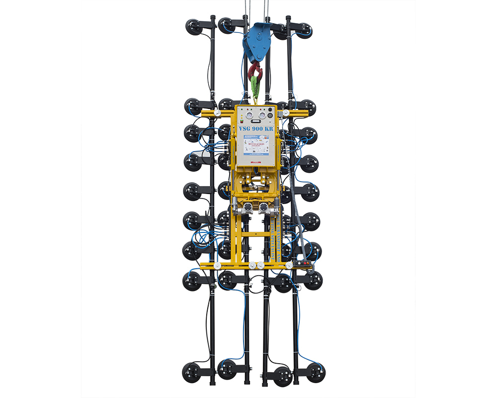 VSG 900 KR -20 - Système à ventouses pour vitres courbées, capacité de charge jusqu’à 900 kg | VSG 900 KR -20 - Système à ventouses pour vitres courbées, capacité de charge jusqu’à 900 kg
