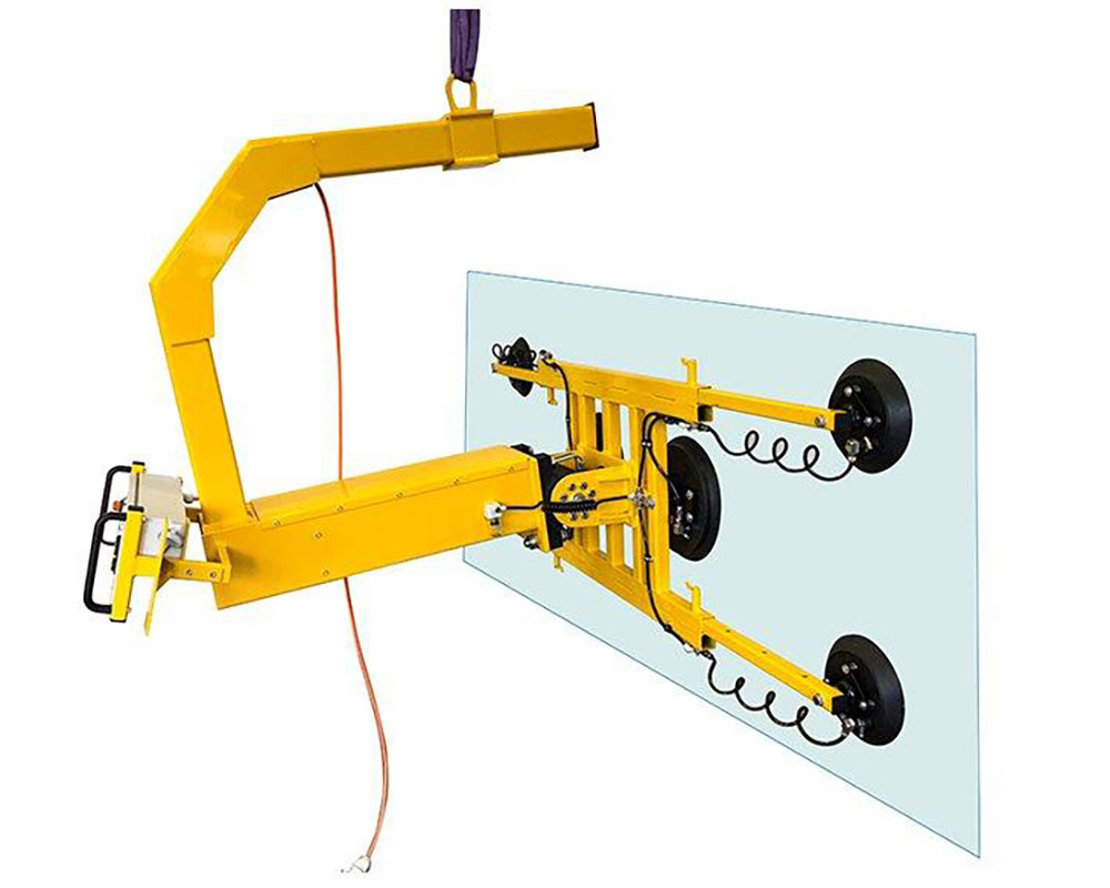 Système à ventouses pivotant pour plaques VSG H 350 K avec une capacité de charge de 350 kg | Système à ventouses pivotant pour plaques VSG H 350 K avec une capacité de charge de 350 kg