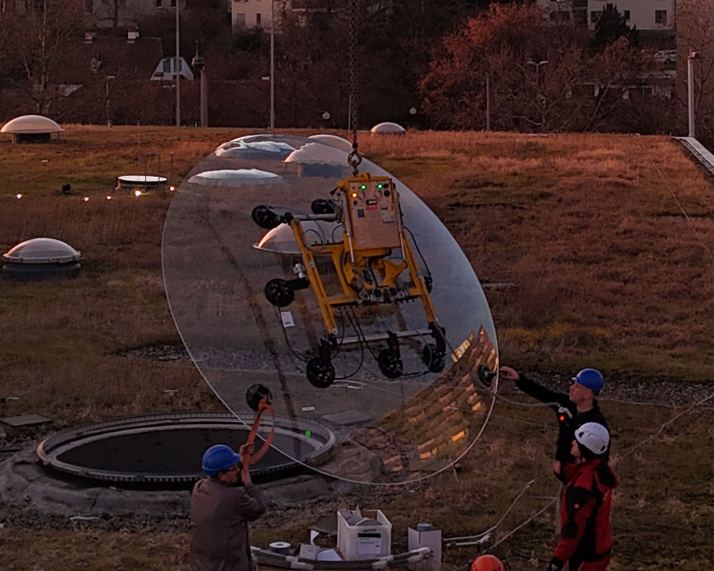 VSG 600 KR SP - Système à ventouses pour vitres courbées sphériques, capacité de charge jusqu’à 600 kg | VSG 600 KR SP - Système à ventouses pour vitres courbées sphériques, capacité de charge jusqu’à 600 kg